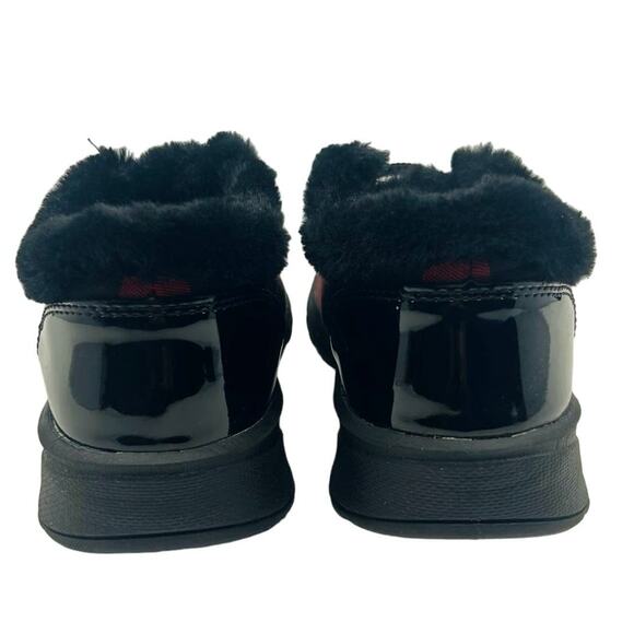 BZees Golden Bootie Women's Faux Fur Buffalo Check Pattern Lace-Up US6 EU36 UK3 - Picture 4 of 7